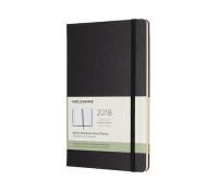 Opakowanie Kalendarz tygodniowy Moleskine 12M L, twarda oprawa, czarny