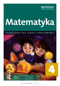 Okładka książki Matematyka SP 4 Podręcznik OPERON