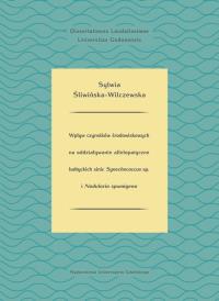 Okładka książki Wpływ czynników środowiskowych na oddziaływanie allelopatyczne bałtyckich sinic Synechococcus