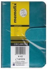 Organizer memofix K-82 turkusowy. Wydawca: Antra. ZdrowePodejscie.pl Opakowanie Organizer memofix K-82 turkusowy