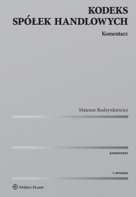 Okładka książki Kodeks spółek handlowych Komentarz