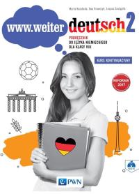 Okładka książki www.weiter.deutsch 2 Podręcznik do języka niemieckiego dla klasy 8 + CD