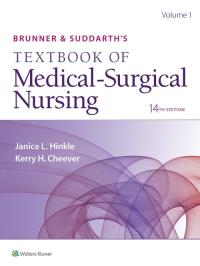 Brunner & Suddarth’s Textbook of Medical-Surgical Nursing 14e. Autor: Hinkle Janice L., Cheever Kerry H.. ZdrowePodejscie.pl Okładka książki Brunner & Suddarth’s Textbook of Medical-Surgical Nursing 14e
