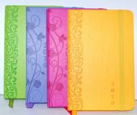 Opakowanie terminarzyk 9x14 Vivella z gumką kolorowy brzeg