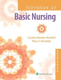 Textbook of Basic Nursing 11e. Autor: Bunker Rosdahl Caroline, Kowalski Mary T.. ZdrowePodejscie.pl Okładka książki Textbook of Basic Nursing 11e