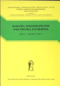 Opakowanie Badania fizjograficzne nad Polską Zachodnią
