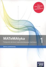 Okładka książki MATeMAtyka 1 Podręcznik Zakres podstawowy. Szkoła ponadpodstawowa