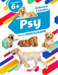 Okładka książki PSY ZESZYT Z NAKLEJKAMI