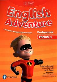 JĘZYK ANGIELSKI NEW ENGLISH ADVENTURE 3 PODRĘCZNIK TAP025. Autor: Tessa Lochowski, Anne Worrall, Tkacz Arek. ZdrowePodejscie.pl Okładka książki JĘZYK ANGIELSKI NEW ENGLISH ADVENTURE 3 PODRĘCZNIK TAP025