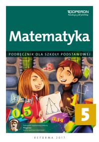 Okładka książki Matematyka SP 5 Podręcznik OPERON