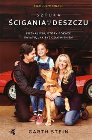 Okładka książki SZTUKA ŚCIGANIA SIĘ W DESZCZU OKŁADKA FILMOWA