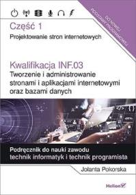 Okładka książki Kwalifikacja INF.03 Tworzenie i admin. ...cz.1