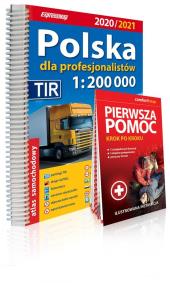 Polska dla profesjonalistów 1:200 000 Atlas samochodowy 2020/2021+ instrukcja pierwszej pomocy. Autor: Opracowanie zbiorowe. ZdrowePodejscie.pl Okładka książki Polska dla profesjonalistów 1:200 000 Atlas samochodowy 2020/2021+ instrukcja pierwszej pomocy