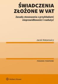 Okładka książki Świadczenia złożone w VAT