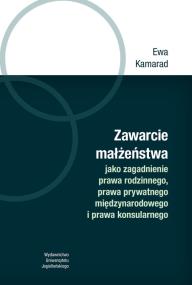 Okładka książki Zawarcie małżeństwa jako zagadnienie prawa...