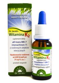 Zdjęcie produktu Dr. Jacob`s Witamina K2 (MK-7) 20ml