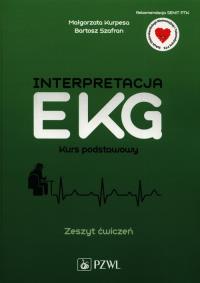 Okładka książki Interpretacja EKG Kurs podstawowy Zeszyt ćwiczeń