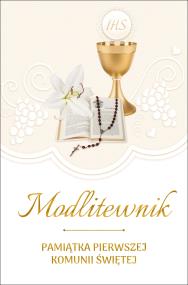 Okładka książki MODLITEWNIK PAMIĄTKA PIERWSZEJ KOMUNII ŚWIĘTEJ