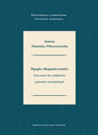 Okładka książki Ryzyko długowieczności. Znaczenie dla stabilności systemów emerytalnych
