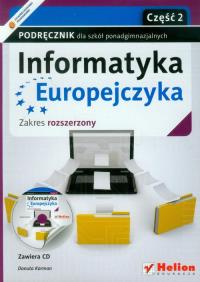Okładka książki Informatyka Europejczyka LO 1-3 cz.2 ZR Helion