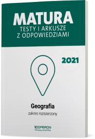 Okładka książki LO. Geografia. Matura 2023. Testy i arkusze ZR dla szkół ponadgimnazjalnych