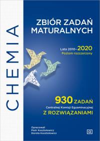 Chemia Zbiór zadań maturalnych Lata 2010-2020 Poziom rozszerzony 930 zadań CKE z rozwiązaniami. Autor: Piotr Kosztołowicz, Dorota Kosztołowicz. ZdrowePodejscie.pl Okładka książki Chemia Zbiór zadań maturalnych Lata 2010-2020 Poziom rozszerzony 930 zadań CKE z rozwiązaniami