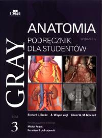 Gray Anatomia Podręcznik dla studentów Tom 3. Wydawca: Edra Urban & Partner. ZdrowePodejscie.pl Opakowanie Gray Anatomia Podręcznik dla studentów Tom 3