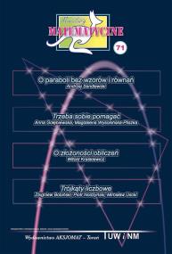 Okładka książki Miniatury matematyczne 71