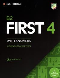 B2 First 4 Student's Book with Answers with Audio with Resource Bank  Authentic Practice Tests. Autor: Opracowanie zbiorowe. ZdrowePodejscie.pl Okładka książki B2 First 4 Student's Book with Answers with Audio with Resource Bank  Authentic Practice Tests
