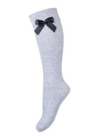 Zdjęcie produktu Milena Podkolanówki dziecięce z kokardką szare