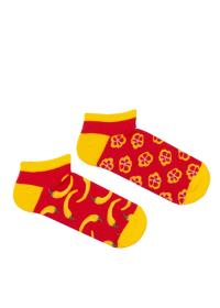 Zdjęcie produktu Milena Skarpetki męskie stopki papryczki czerwone