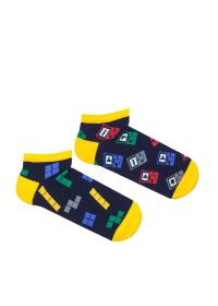 Zdjęcie produktu Milena Skarpetki męskie stopki tetris