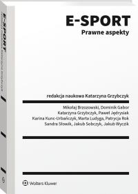 Okładka książki E-sport Prawne aspekty
