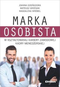 Okładka książki Marka osobista w kształtowaniu kariery zawodowej kadry menedżerskiej