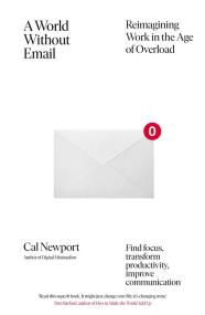 Okładka książki A World Without Email