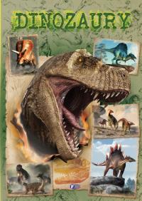 Dinozaury. Autor: Opracowanie zbiorowe. ZdrowePodejscie.pl Okładka książki Dinozaury
