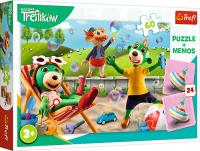 Opakowanie Puzzle 60 + memos Rodzina Treflików TREFL