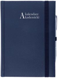 Okładka książki Kalendarz 2021/2022 akademicki A5 tygodniowy CROSS z gumką granat