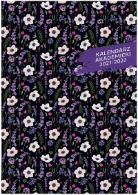 Okładka książki Kalendarz 2021/2022 akademicki A5 tygodniowy PCV bezbarwny kwiaty