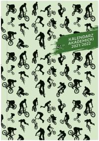 Okładka książki Kalendarz 2021/2022 akademicki A5 tygodniowy PCV bezbarwny rowery