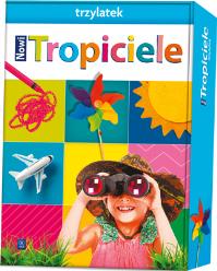 Nowi Tropiciele Trzylatek. BOX 2021 WSIP. Autor:   Praca zbiorowa. ZdrowePodejscie.pl Okładka książki Nowi Tropiciele Trzylatek. BOX 2021 WSIP