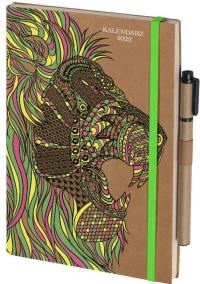 Opakowanie Kalendarz 2022 Kraft A5 Lew TNS ANTRA