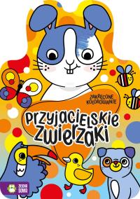 Okładka książki Zakręcone kolorowanie. Przyjacielskie zwierzaki