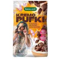 Opakowanie Bakalland KLEKS Kremo Pufki Poduszki zbożowe o smaku czekoladowym z kremem orzechowym 200 g