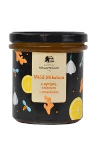 Zdjęcie produktu Bartnik Mazowiecki Miód Mikstura z cytryną, imbirem i czosnkiem 400g