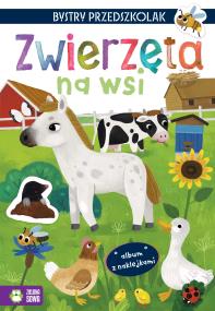 Okładka książki Bystry przedszkolak. Zwierzęta na wsi