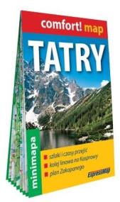 Comfort! map Tatry minimapa. Autor: Opracowanie zbiorowe. ZdrowePodejscie.pl Okładka książki Comfort! map Tatry minimapa