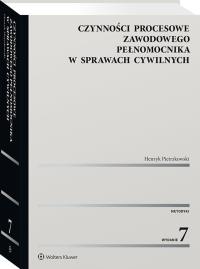 Okładka książki Czynności procesowe zawodowego pełnomocnika w sprawach cywilnych