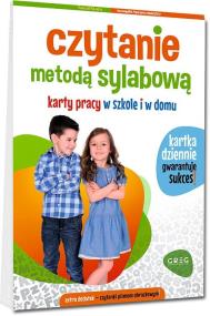 Okładka książki Czytanie metodą sylabową. Karty pracy w szkole...