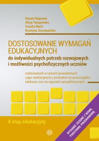 Okładka książki Dostosowanie wymagań edukacyjnych II etap edukacyjny Nowe wydanie